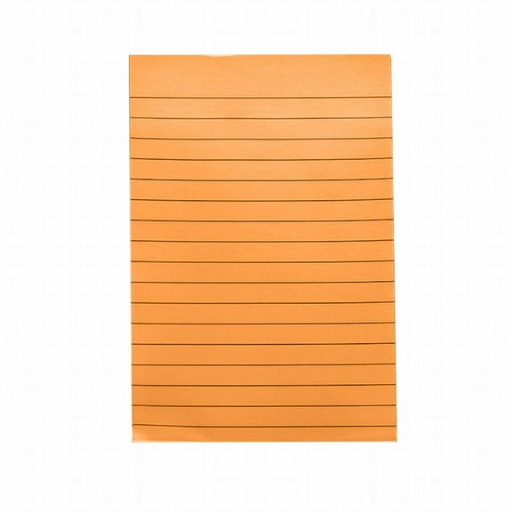 Lined Sticky Notes 4x6 Inch Notepads with Lines,To Do List Ruled Stickies,Clean Removal Adhesive Large Notes for Home & Office,Recyclable Memo Note Pads Post on Windows Doors,50 Sheets/Pad(Orange)