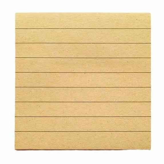 Lined Sticky Notes,6 Colors Self Sticky Notes Pad Its, Bright Post Stickies Colorful small Rectangular Sticky Notes for Office, Home, Meeting, 100 Sheets/pad,3x3 Inches (Kraft paper color)
