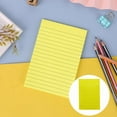 thumbnail image 1 of Lined Sticky Notes Bright Self Adhesive Note Pads with Lines Strong Stickiness for Home Office Study Note Taking Reminder Message Jotting Daily Planning,Sticky Notes Pad,C Bright yellow,1PC, 1 of 10