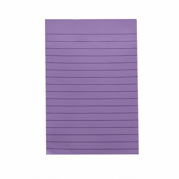 Lined Sticky Notes,Bright Stickies,4x6 Sticky Notes with Lines Self-Stick Note,Post Memos,Big Square Sticky Notes,Bulk Sticky Memo Pad Office,Meeting,50 Sheets/Pad(Purple)