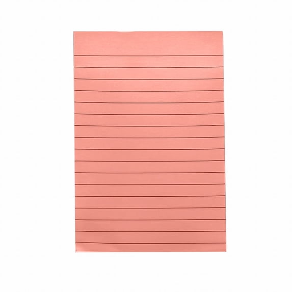 Lined Sticky Notes Colorful Sticking Memo Pads, Self-Adhesive Ruled Memo Post College Ruled Sticky Notepads, Sticky Notes with Lines for Office Home Meeting, 50 Sheets/Pad(Pink1-1pc,5.9x3.9")