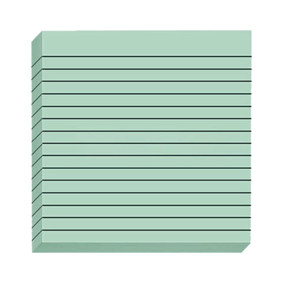 Lined Sticky Notes Pad, Vintage Colors, Strong Adhesive Memo - Stationery Supplies