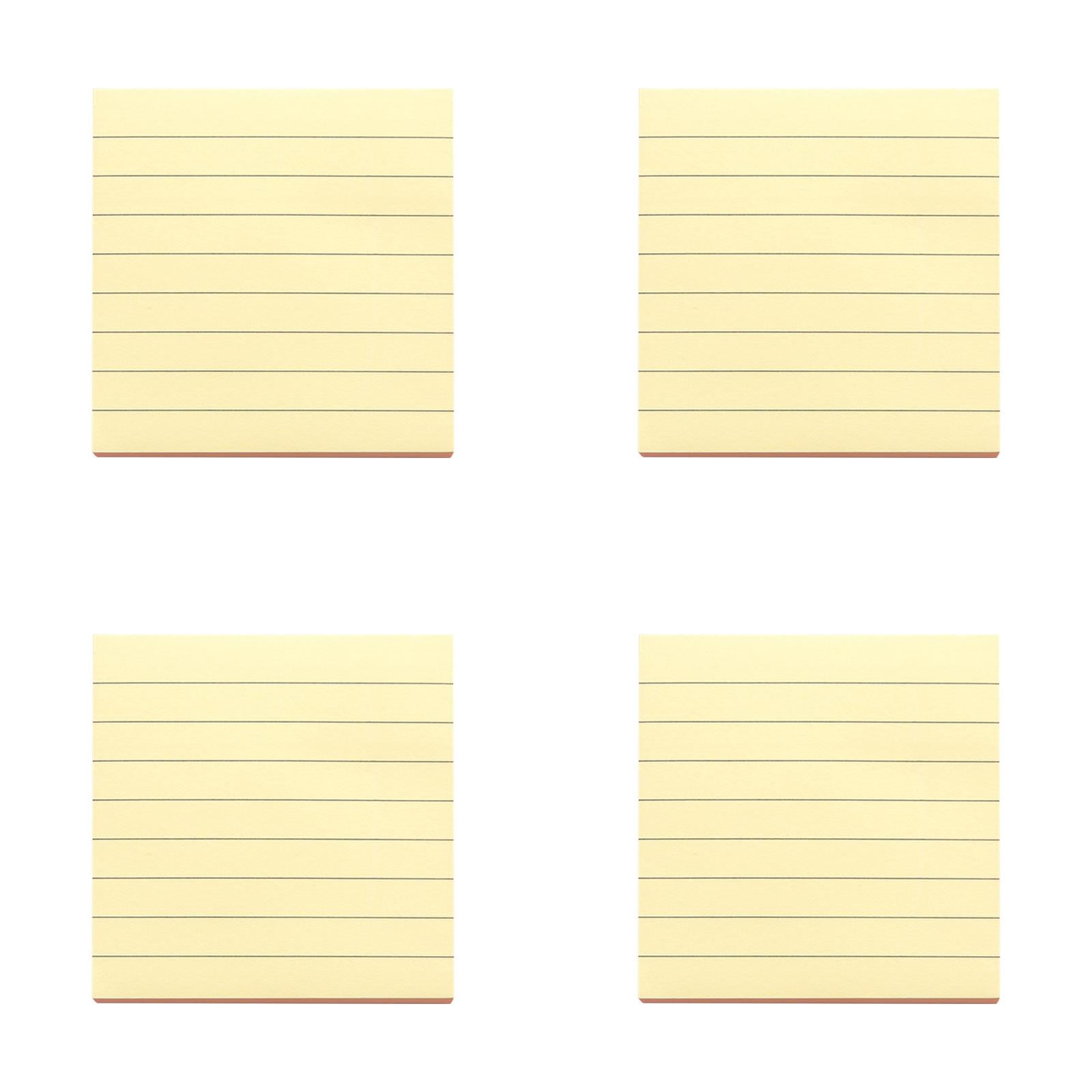 Lined Sticky Notes Pastel Ruled Post Stickies It Super Sticking Power