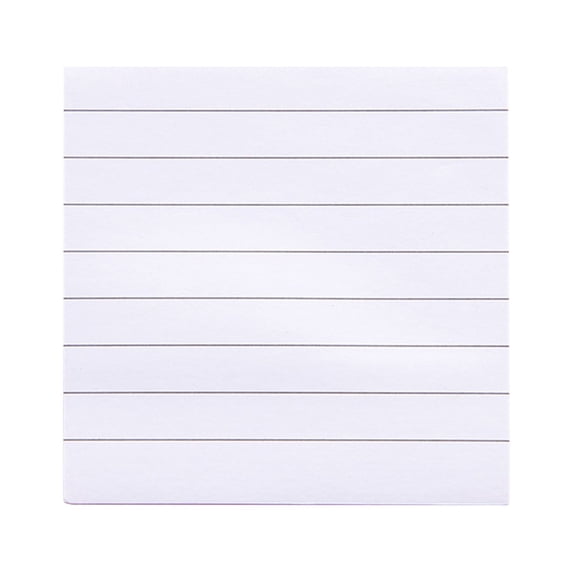 Lined Sticky Notes Ruled Post Stickies Super Sticking Power Memo Pads Strong 80 Sheets Craft Stationery Supply