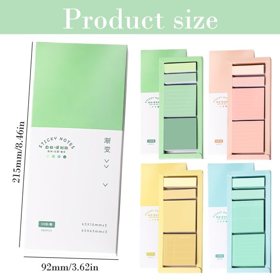 Lined Sticky Notes With Tabs For Planner And Calendar