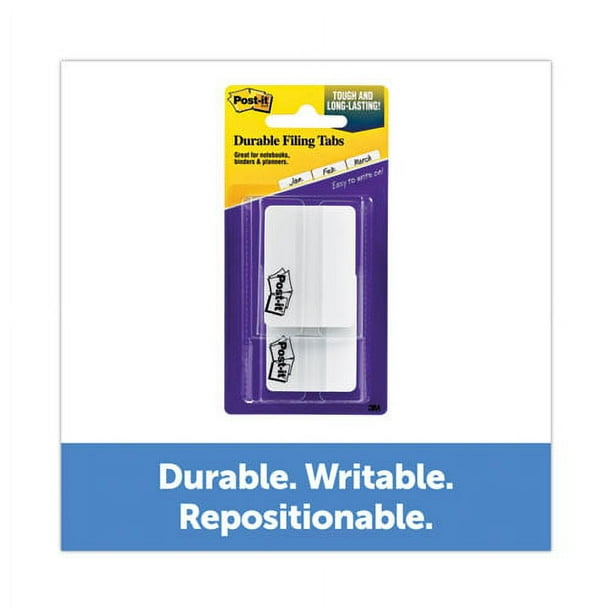 Lined Tabs, 1/5-Cut, White, 2 Lined Tabs, 1/5-Cut, White, 2