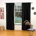thumbnail image 1 of Lined-Velvet Blackout Home Theater Curtain Panel,   43W x 120L, Black, 1 of 2
