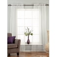 thumbnail image 1 of Lined-White - Rod Pocket Sheer Tissue Curtain Panel Drape  - 43W x 63L - Piece, 1 of 2