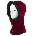 thumbnail image 1 of Lined Womens Wool Hat Winter Hat Scarf And Set Womens Winter Hat Middle And Old And Old Warm Earmuffs Hat And Scarf Integrated Winter Hat Trapper Hat Men Large Heated Hat for Men Hats for Women Cute, 1 of 4