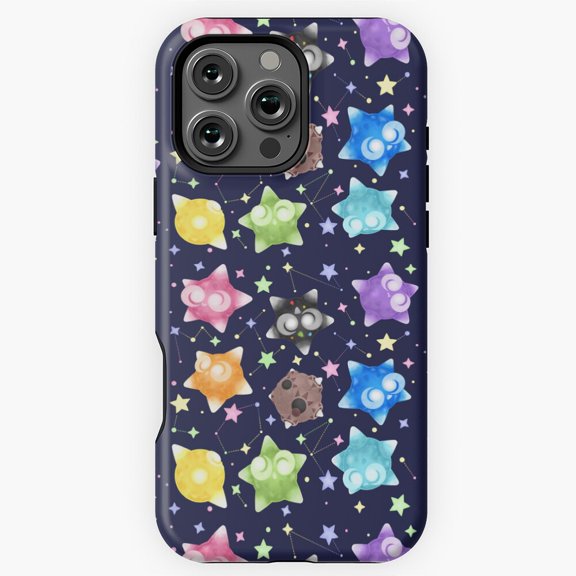 Lineless Rainbow Meteor Core Pattern Phone Case for iPhone 16 15 14 13 12 11 Pro Max M5907188