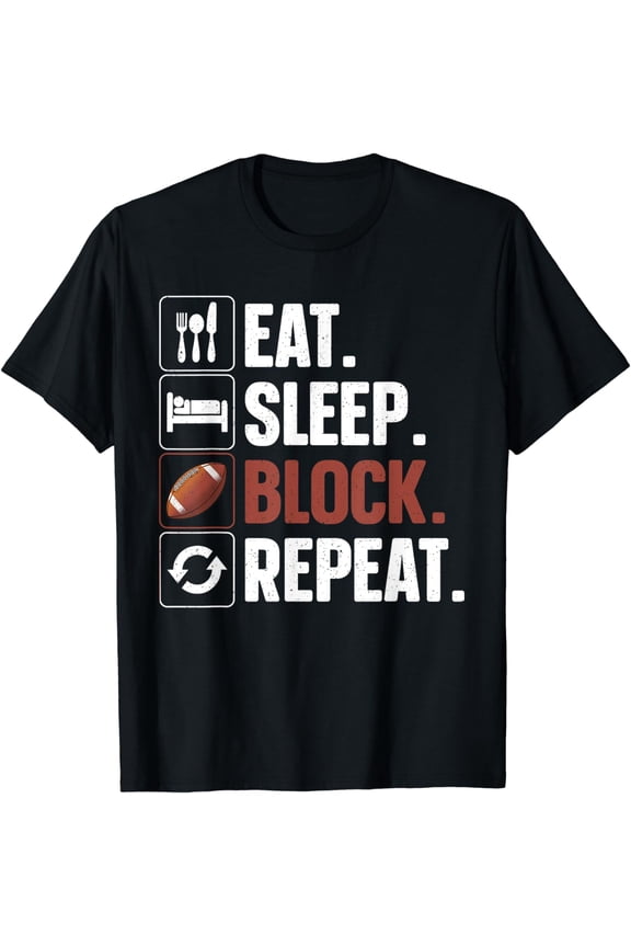 Lineman Art For Men Women Football Player Offensive Lineman T-Shirt