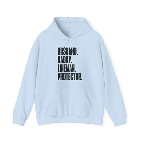 Lineman Dad Fathers Day Birthday Hoodie Gifts Hooded Sweatshirt Pullover