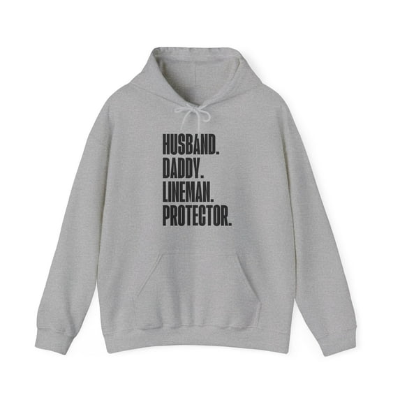 Lineman Dad Fathers Day Birthday Hoodie Gifts Hooded Sweatshirt Pullover