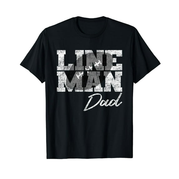 Lineman Dad - Football Player Matching Family T-Shirt