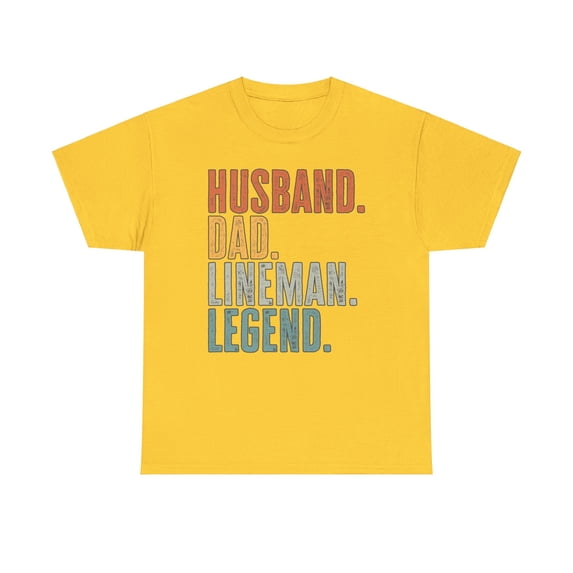 Lineman Dad Husband Fathers Day Shirt Gifts Tshirt Tee Crew Neck