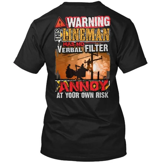 Lineman Past Buyers Exclusive T-Shirt Made in the USA Size S to 5XL