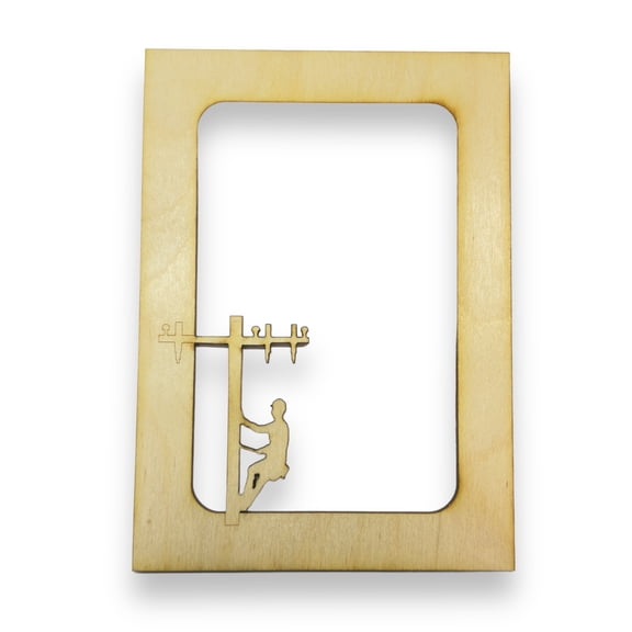 Lineman Photo Frame Insert - Baltic Birch