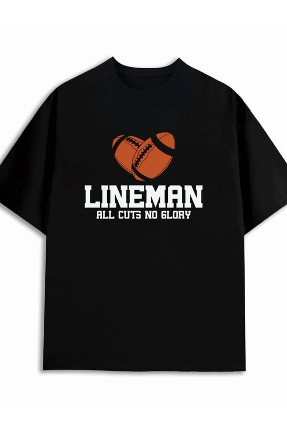 Lineman Pride men 180G Cotton black Classic Unisex Shirt Crewneck tshirts Casual Unisex Shirt Graphic Tee tshirts Funny Unisex Shirt Graphic Tee tshirts