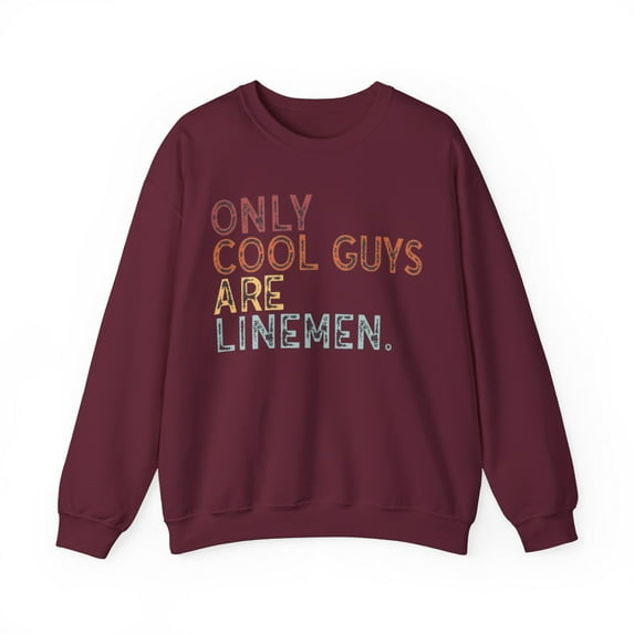 Lineman Sweatshirt Gifts Crew Neck Shirt Long Sleeve Unisex