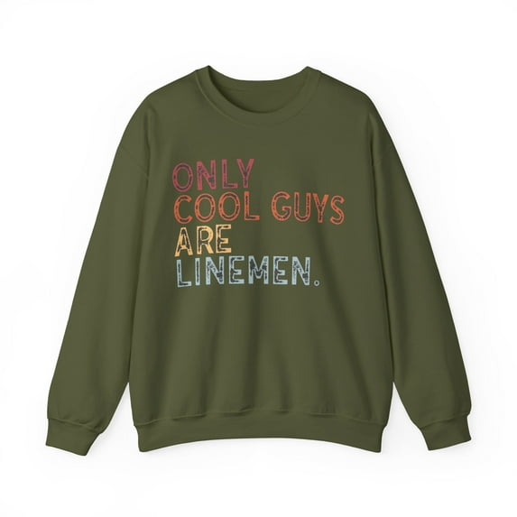 Lineman Sweatshirt Gifts Crew Neck Shirt Long Sleeve Unisex