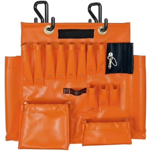 Lineman Tool Board with Magnet, Secure Fit Aerial Apron, Sturdy Lineman Tool Bag, Bucket Truck Tools Organizer, Include Two 2" Hooks$$