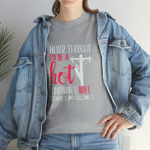 Lineman Wife Hot Electrical Lineworker T-Shirt