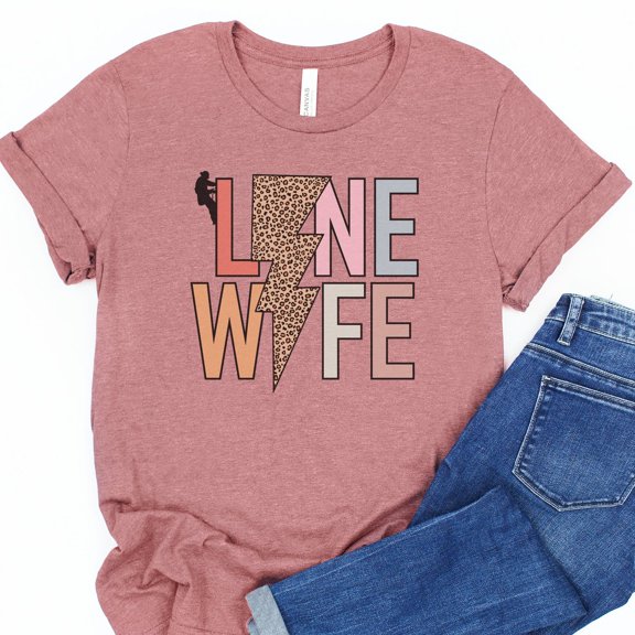 Linemans Wife Shirt, Linewife Tshirt, Blue Collar Wife Shirt, Life Of A Lineman, Wifey Tshirt, Wife, Plus Size 2Xl 3Xl 4Xl 5Xl 6Xl Sweatshirt All Size S-5XL