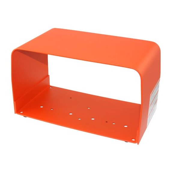 Linemaster Foot Switch Guard,Steel,Alert Orange 522-D28