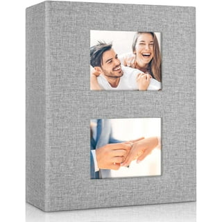  Fabmaker Small 4x6 Photo Album with Linen Cover, Holds 24  Horizontal Photos, Green : Everything Else