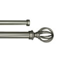 thumbnail image 1 of Linen Avenue Cage Double Window Curtain Rod Set, 48 to 86-inch, Polished Nickel, 1 of 4