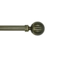 thumbnail image 1 of Linen Avenue Classic Ball Single Window Curtain Rod Set, 28 to 48-inch, Antique Brass, 1 of 5