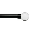 thumbnail image 1 of Linen Avenue Clear Acrylic Single Window Curtain Rod Set, 28 to 48-inch, Matte Black, 1 of 4