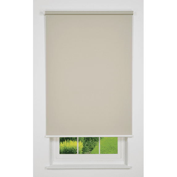 Linen Avenue Cordless 1% Solar Screen Standard Roller Shade, Beige 20 W x 66 H (Arrives 1/4" Narrower)