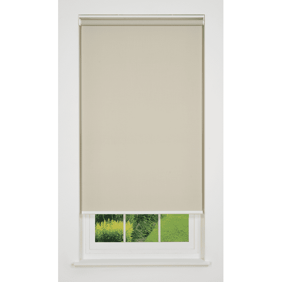 Linen Avenue Cordless 1% Solar Screen Standard Roller Shade Beige 43 W x 78 H