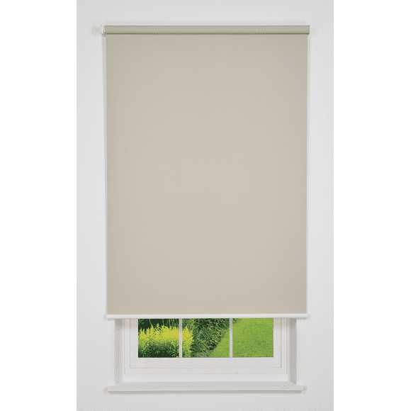 Linen Avenue Cordless 1% Solar Screen Standard Roller Shade Beige 55 W x 66 H