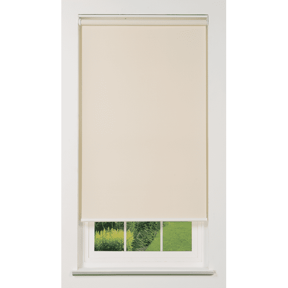 Linen Avenue Cordless 1% Solar Screen Standard Roller Shade, Fawn 26 W x 78 H (Arrives 1/4" Narrower)