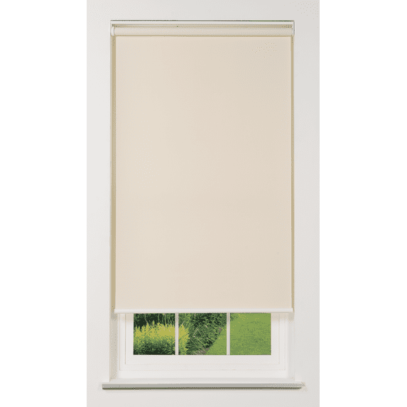Linen Avenue Cordless 1% Solar Screen Standard Roller Shade, Fawn 35 W x 78 H (Arrives 1/4" Narrower)