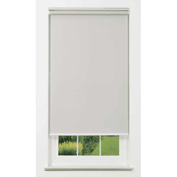 Linen Avenue Cordless 1% Solar Screen Standard Roller Shade, Grey 32 W x 66 H (Arrives 1/4" Narrower)