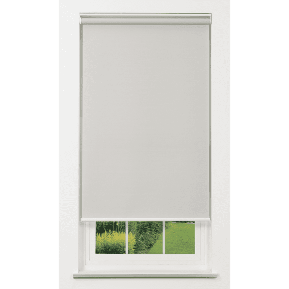 Linen Avenue Cordless 1% Solar Screen Standard Roller Shade Grey 43 W x 78 H