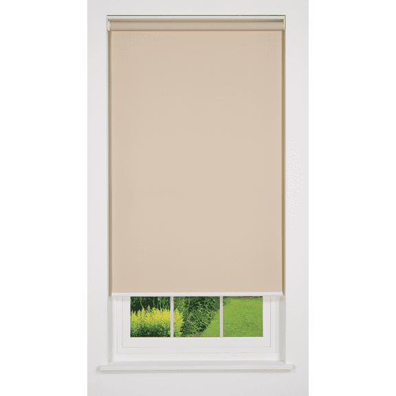 Linen Avenue Cordless 1% Solar Screen Standard Roller Shade Sand 45 W x 78 H