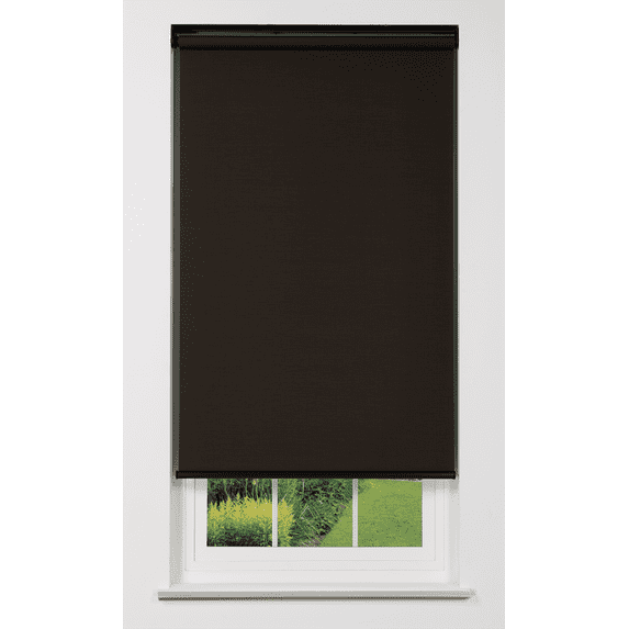 Linen Avenue Cordless 1% Solar Screen Standard Roller Shade, Shadow 39 W x 78 H (Arrives 1/4" Narrower)