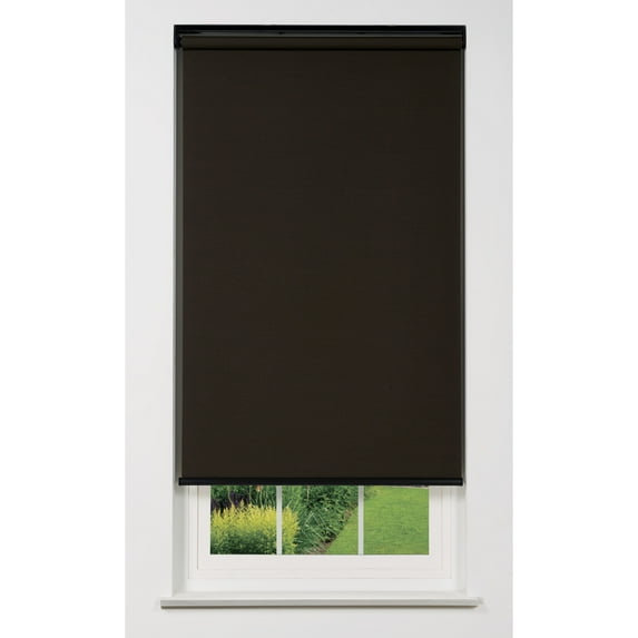Linen Avenue Cordless 1% Solar Screen Standard Roller Shade, Shadow 72 W x 78 H (Arrives 1/4" Narrower)