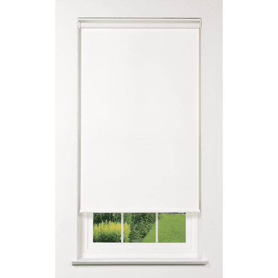 Linen Avenue Cordless 1% Solar Screen Standard Roller Shade White 45 W x 66 H