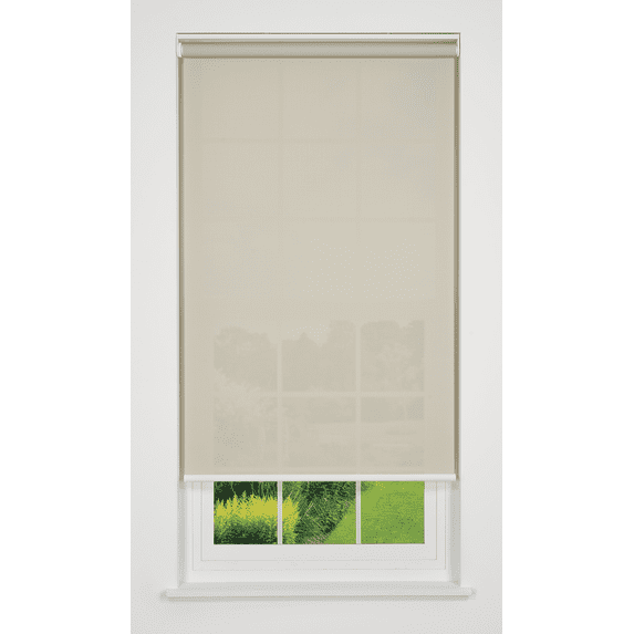 Linen Avenue Cordless 5% Solar Screen Standard Roller Shade Beige 20 W x 78 H