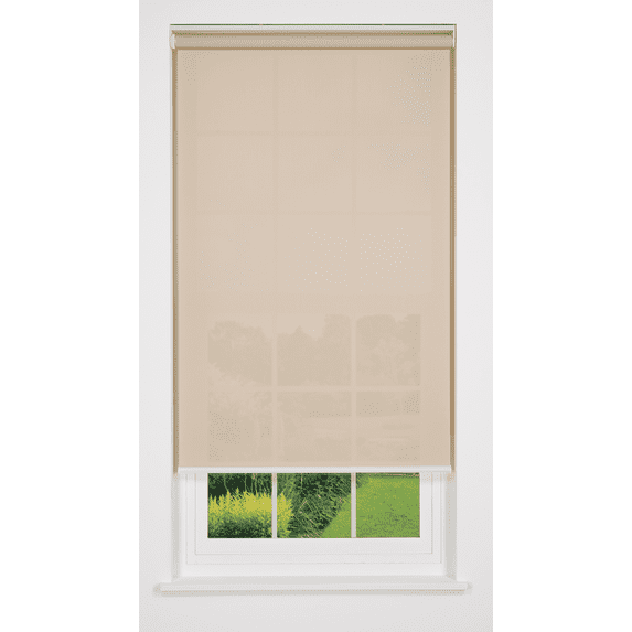 Screen Sander Linen Avenue Cordless 5% Solar Screen Standard Roller Shade, Sand 45 W ...