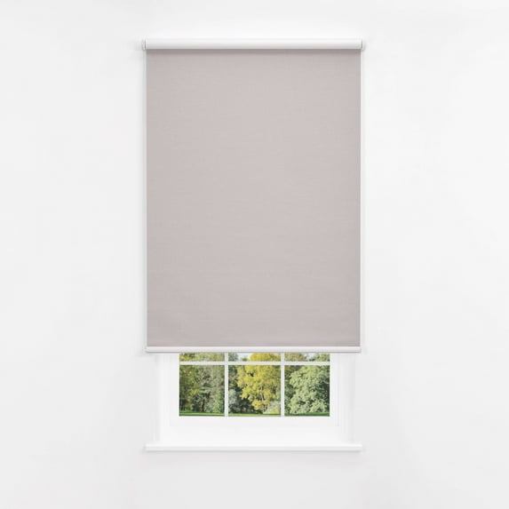 Linen Avenue Cordless Coastal Blackout Standard Roller Shade– UV Protection, Room Darkening Window Covering for Home & Office –Khaki Cliffs 59 W X 78 H (Arrives 1/4" Narrower)