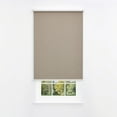 thumbnail image 1 of Linen Avenue Cordless Coastal Blackout Standard Roller Shade– UV Protection, Room Darkening Window Covering for Home & Office –Tan Driftwood 18 W X 66 H (Arrives 1/4" Narrower), 1 of 9