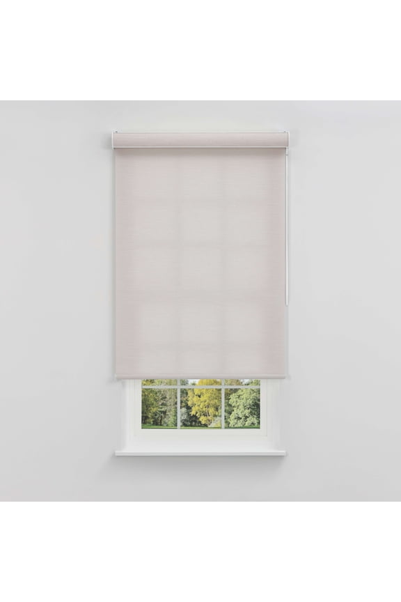 Cordless Coastal Light-Filtering Cassette Roller Shade with Bloc Wand for Easy Adjustment Soft Light Control, UV ProtectionKhaki Cliffs 33 W X 66 H (Arrives 1/4" Narrower)