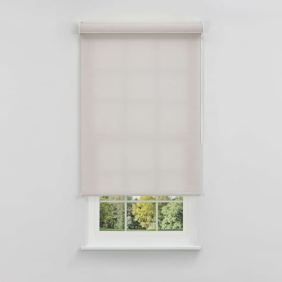 Linen Avenue Cordless Coastal Light-Filtering Cassette Roller Shade with Bloc Wand for Easy Adjustment Soft Light Control, UV ProtectionKhaki Cliffs 48 W X 78 H (Arrives 1/4" Narrower)