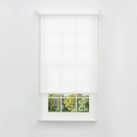 Linen Avenue Cordless Coastal Light-Filtering Cassette Roller Shade with Bloc Wand for Easy Adjustment Soft Light Control, UV ProtectionWhite Sand 41 W X 78 H (Arrives 1/4" Narrower)